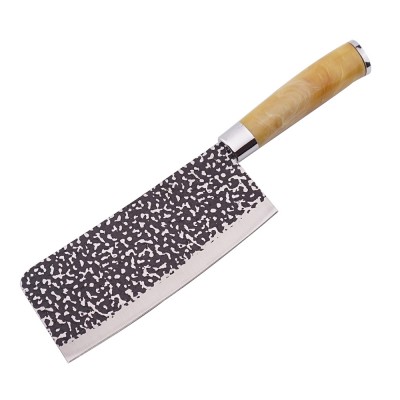 7 Inch Black Spray Paint Cleaver Knife for Home Kitchen and Restaurant