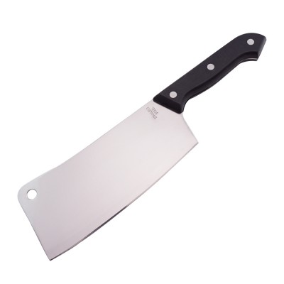 6 Inch Full Tang Handle Kitchen Cleaver Knife Black