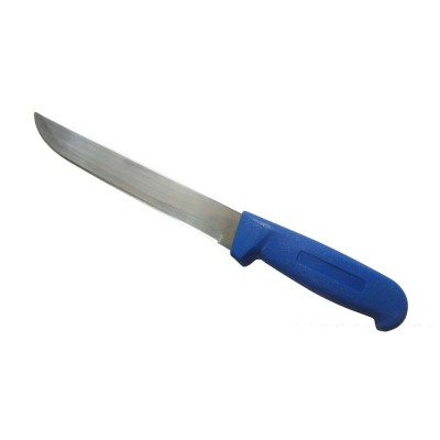 6.75 Inch Straight Boning Knife Blue PP Handle