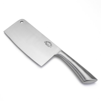 Professional 7 Inch Cleaver Chopper Knife Wide Blade with Hollow Handle