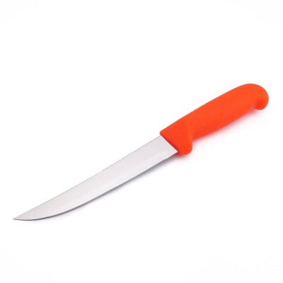 6" Straight Boning Knife with Stiff Blade and Polypropylene Handle